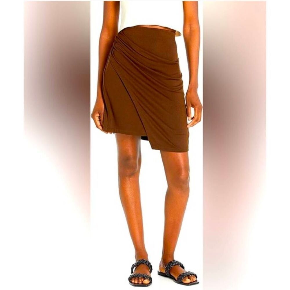 Vince Gathered Jersey Skirt‎ Size Large